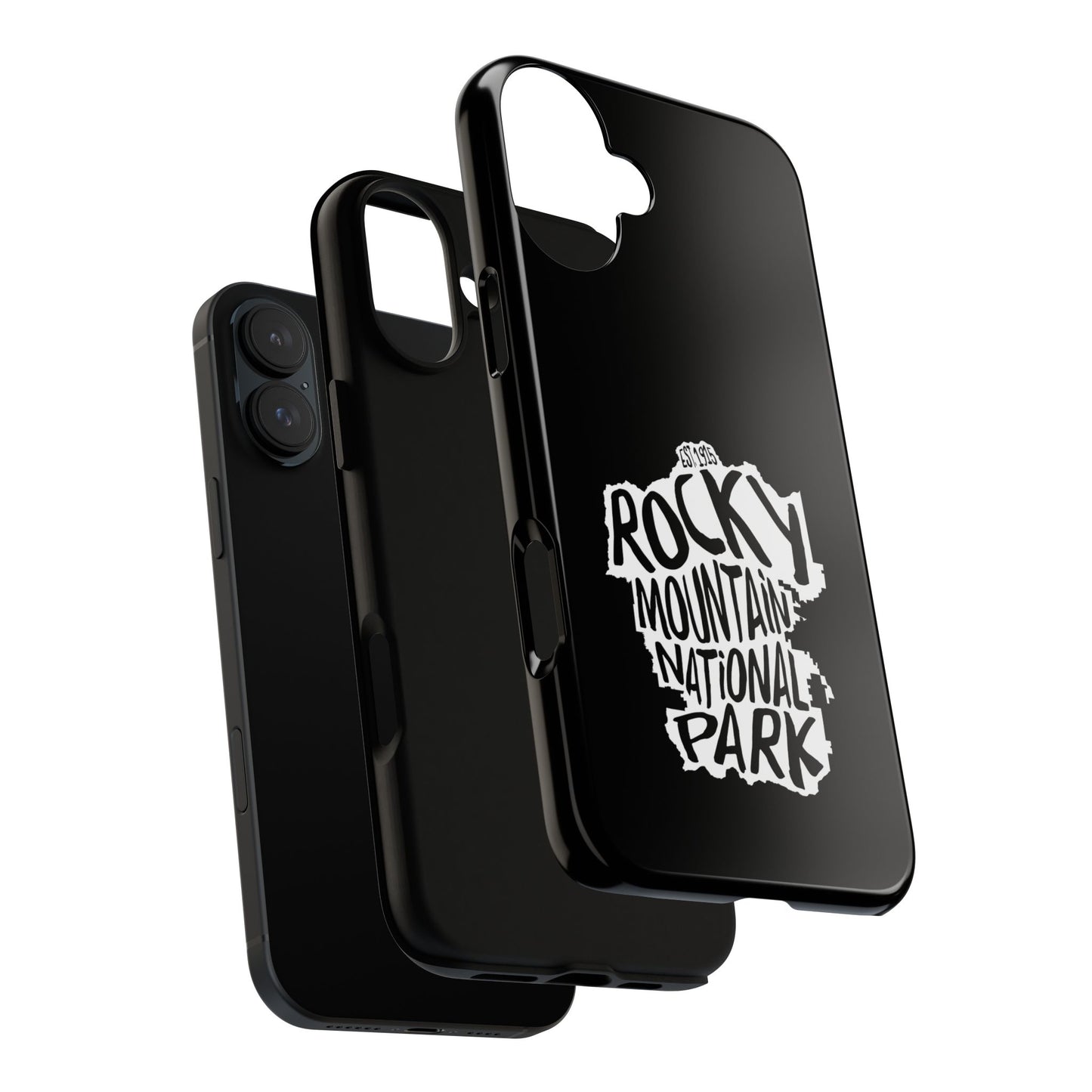 Rocky Mountain National Park Phone Case - Map Design