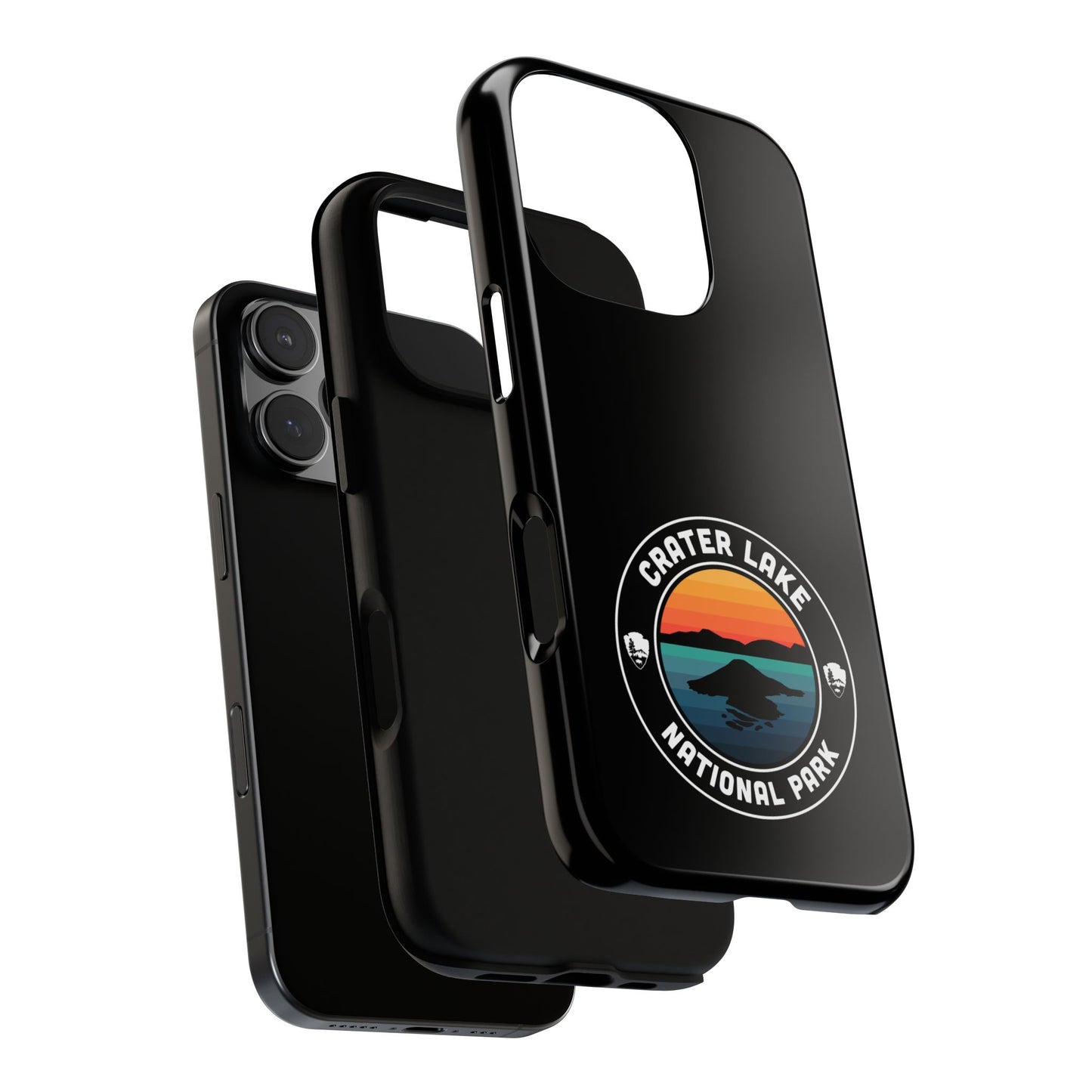 Crater Lake National Park Phone Case - Round Emblem Design
