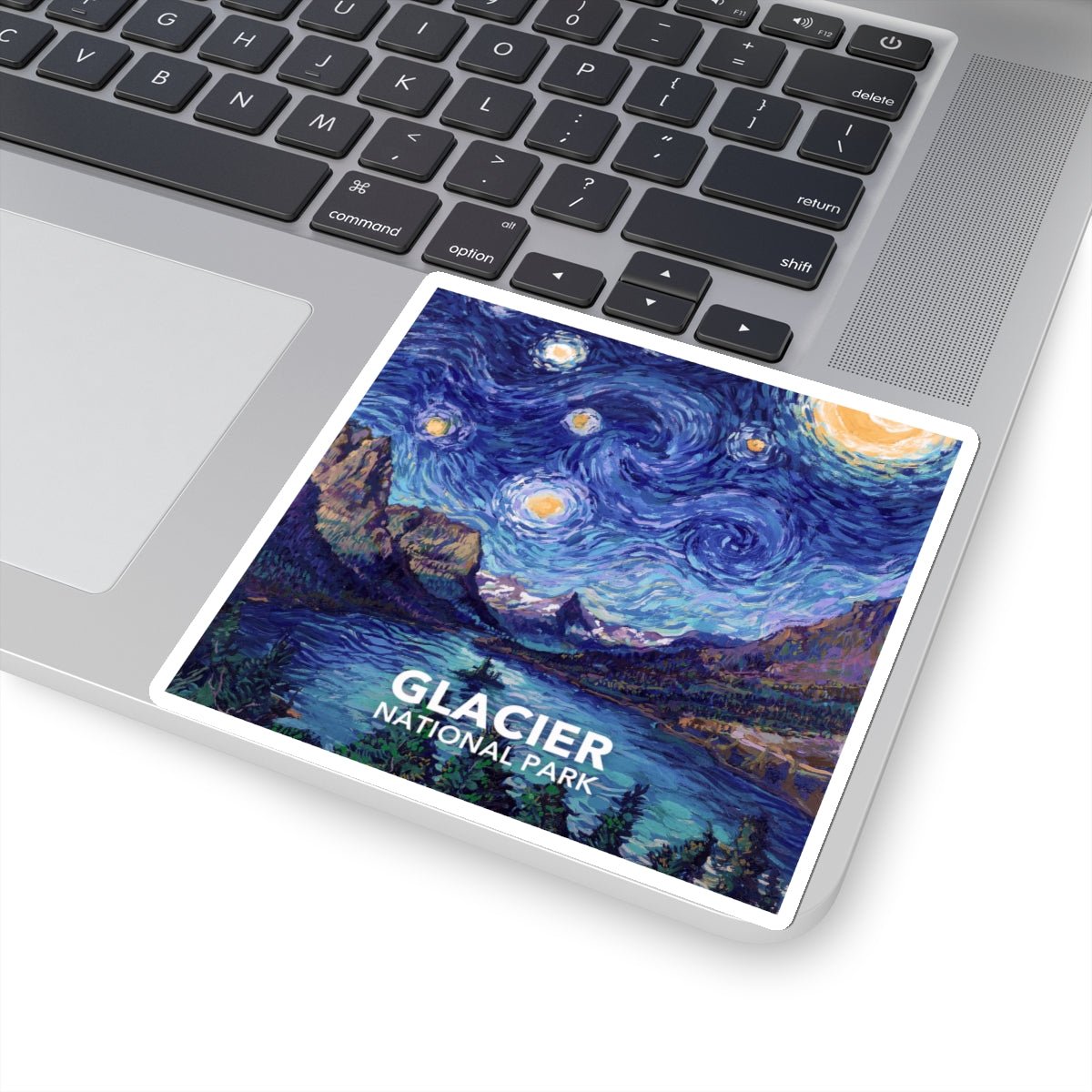 Glacier National Park Sticker - Starry Night