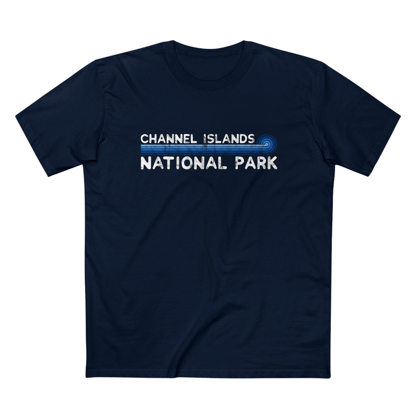 Channel Islands National Park T-Shirt - Blue Vintage Stretched Sunrise