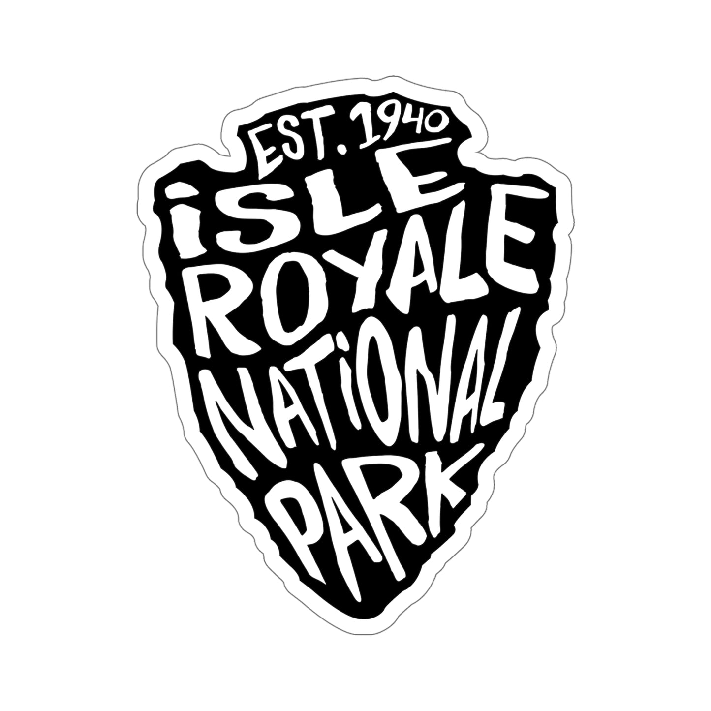 Isle Royale National Park Sticker - Arrow Head Design