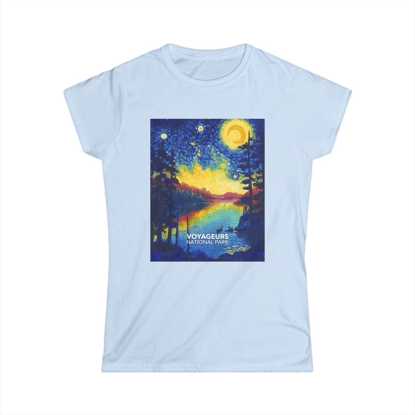 Voyageurs National Park T-Shirt - Women's Starry Night