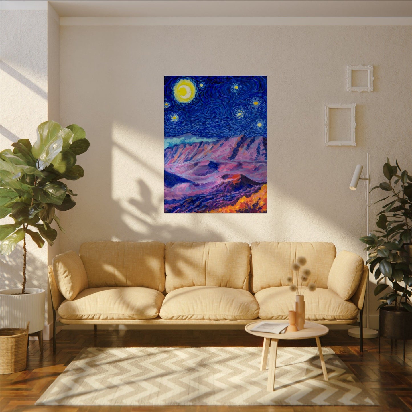 Haleakalā Park Starry Night Poster - Premium Textured Paper