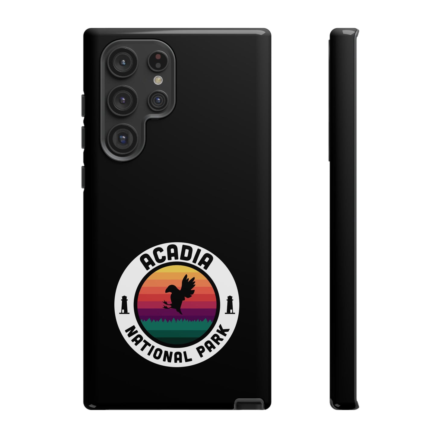 Acadia National Park Phone Case - Round Emblem Design
