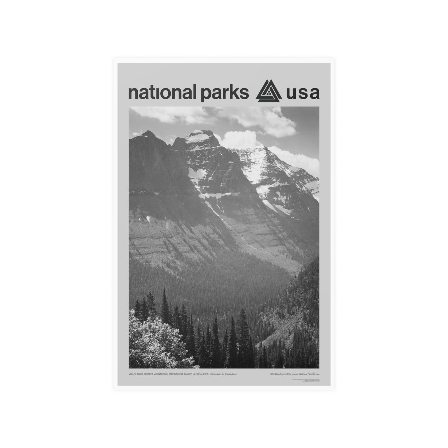 Glacier National Park Poster - Ansel Adams