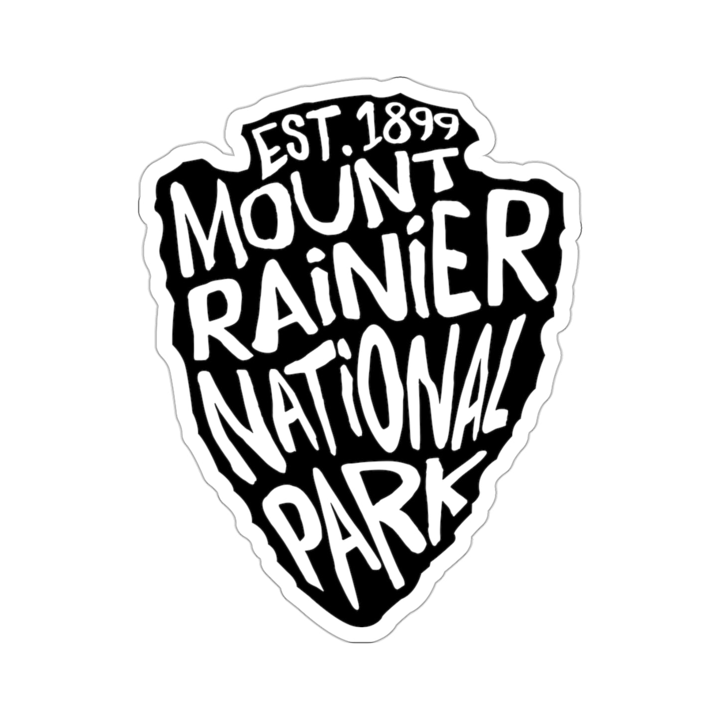 Mount Rainier National Park Sticker - Arrow Head Design