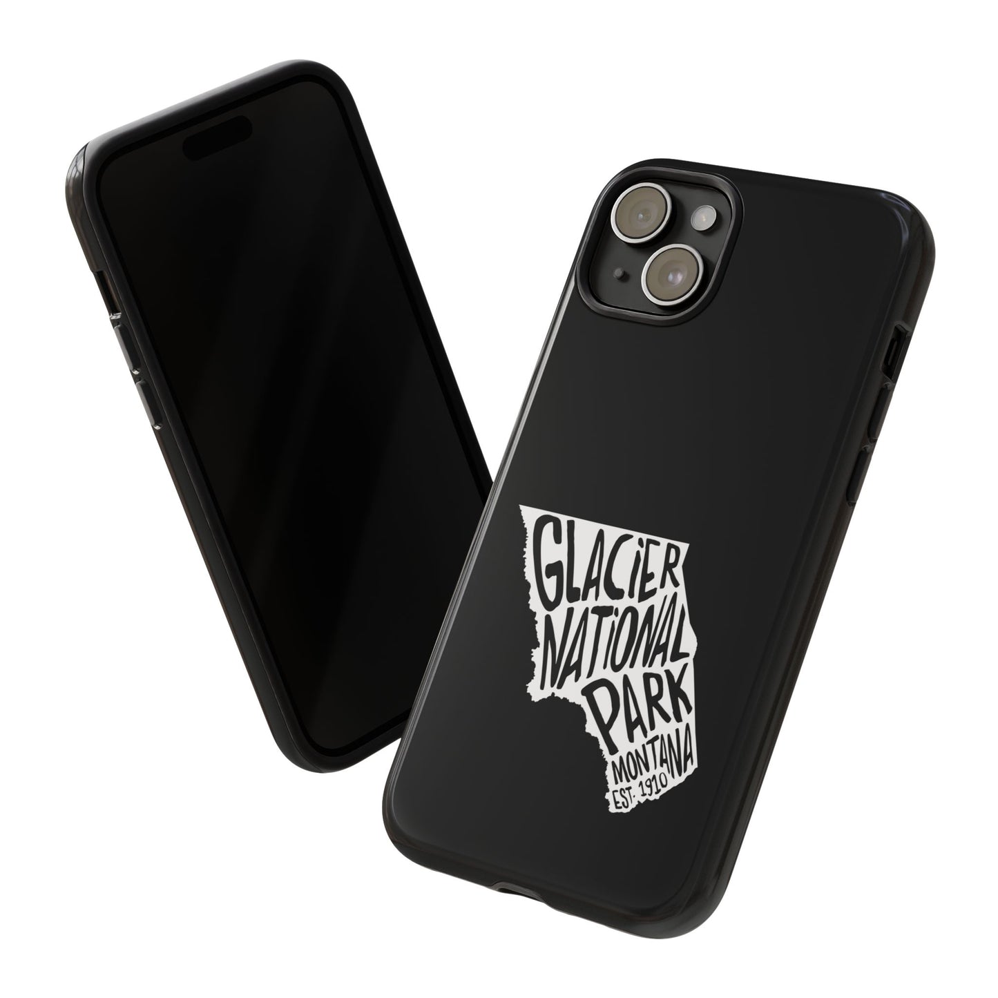 Glacier National Park Phone Case - Map Design