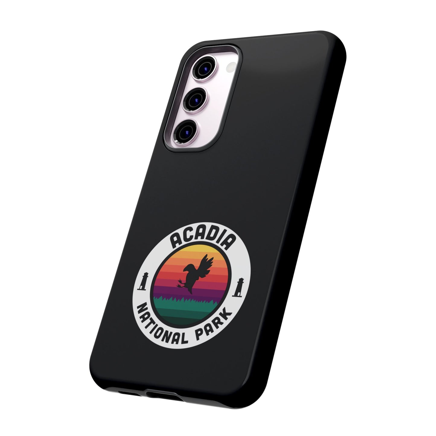Acadia National Park Phone Case - Round Emblem Design