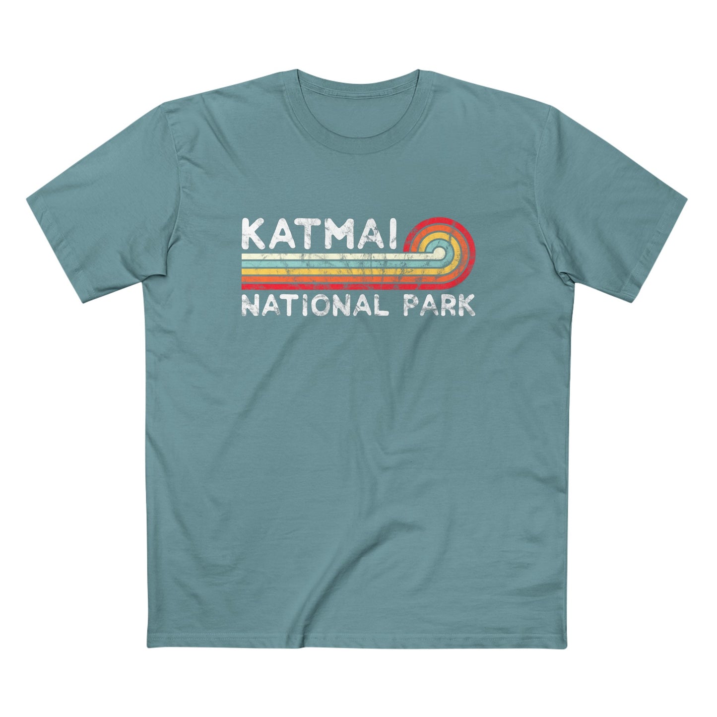 Katmai National Park T-Shirt - Vintage Stretched Sunrise