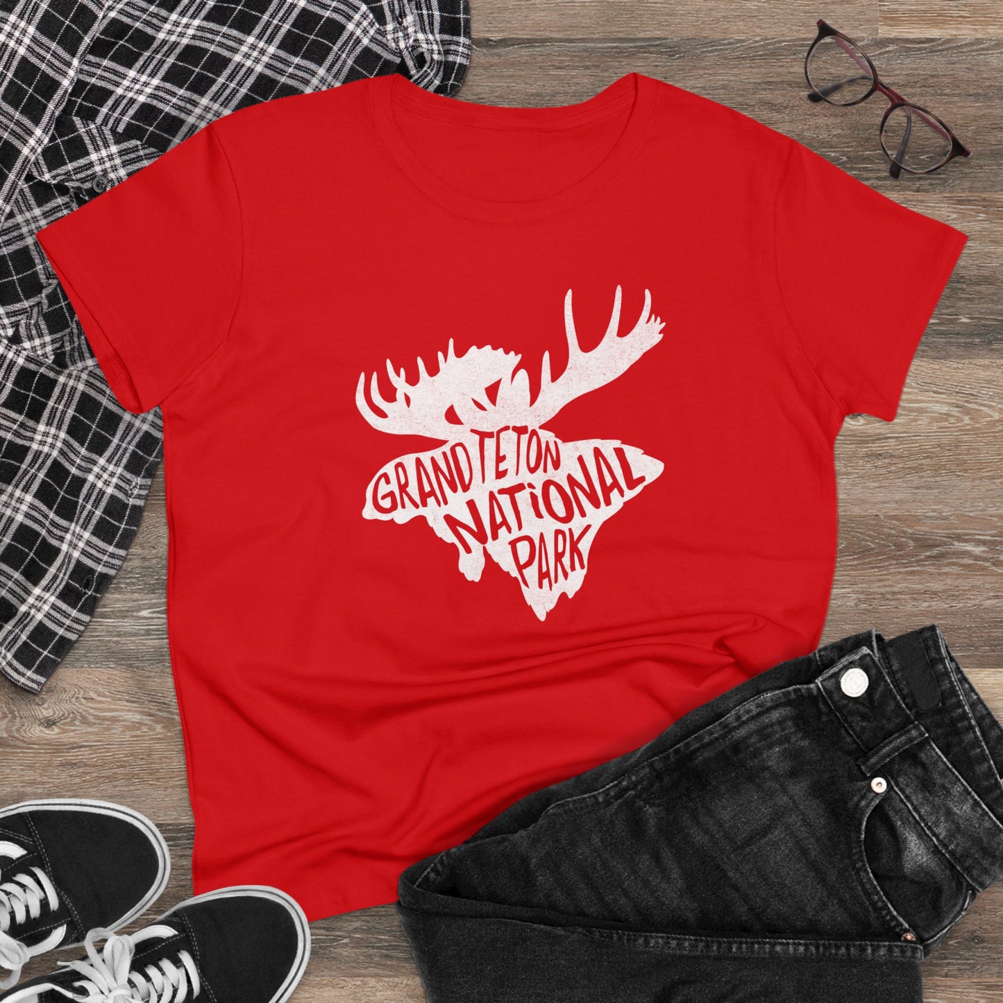 Grand Teton National Park Women's T-Shirt - Moose