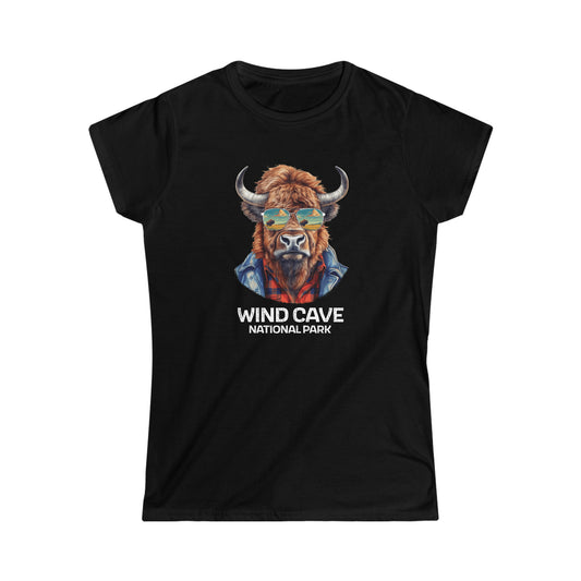 Wind Cave National Park Women's T-Shirt - Cool Bison