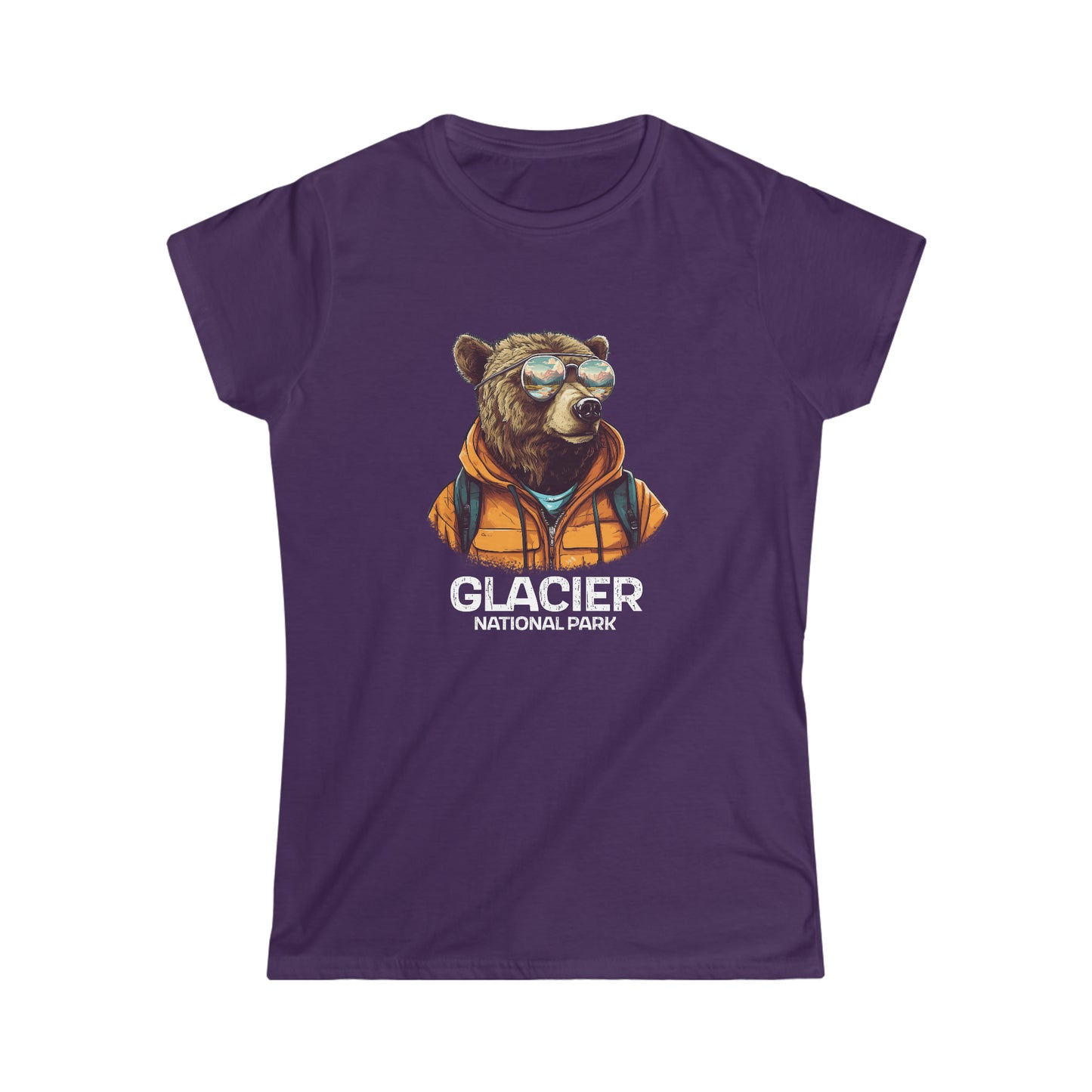Glacier National Park Women's T-Shirt - Cool Grizzly Bear