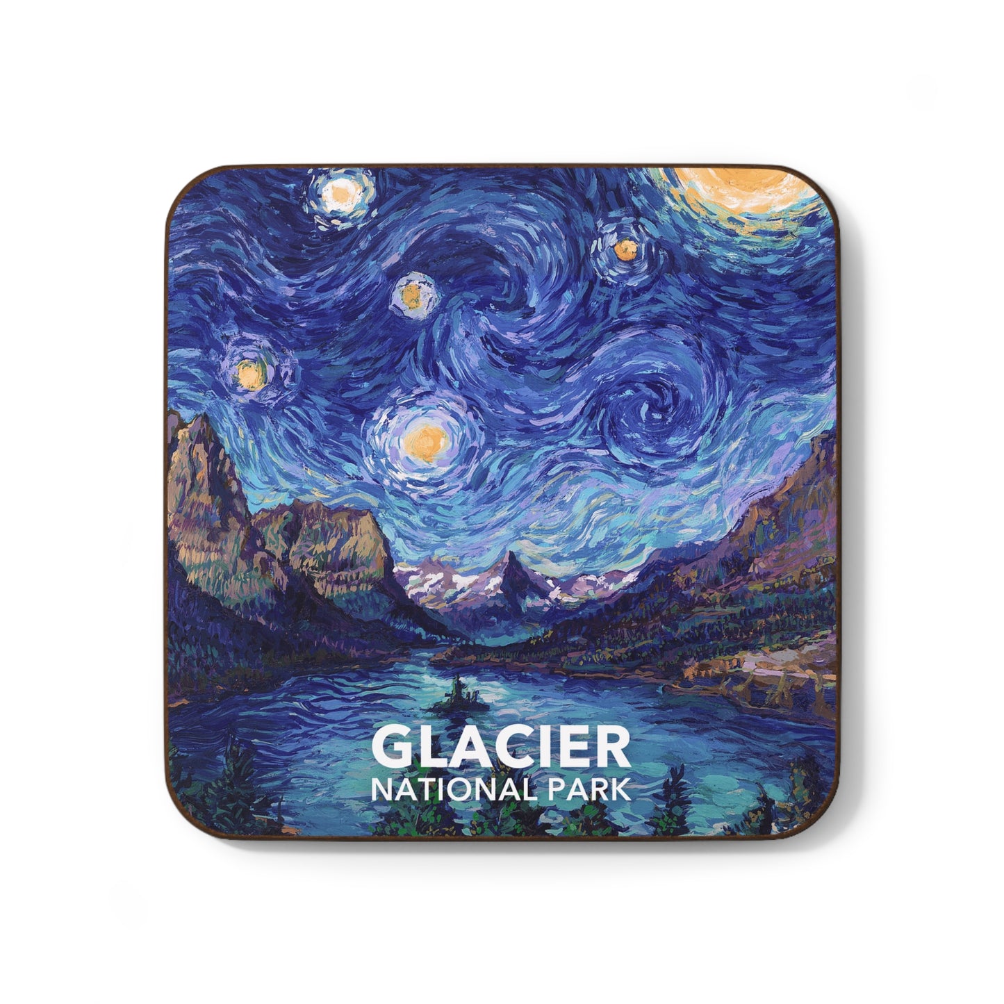 Glacier National Park Coaster - The Starry Night