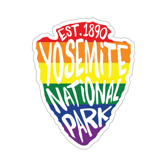 Yosemite National Park Sticker - Rainbow Arrow Head Design