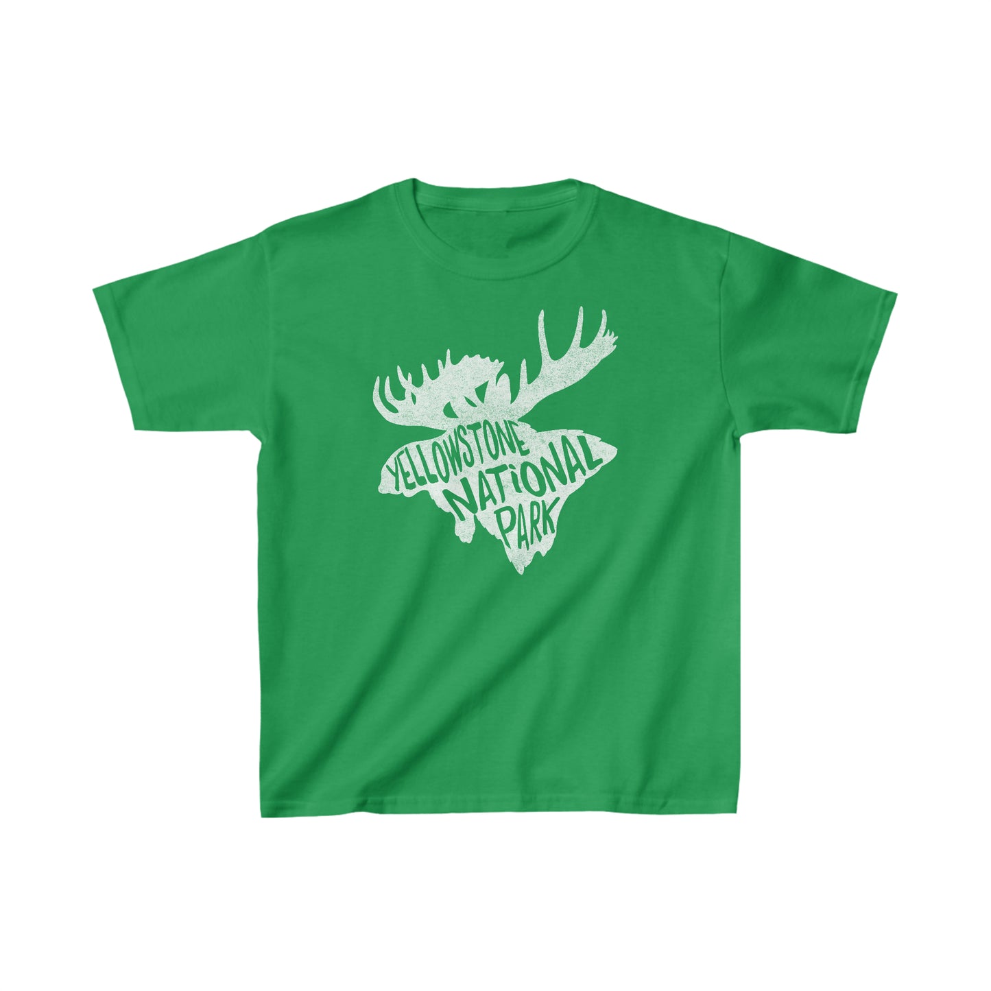 Yellowstone National Park Child T-Shirt - Moose Chunky Text