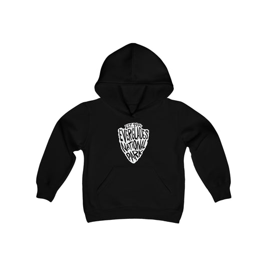 Everglades National Park Kids Hoodie - Arrowhead Chunky Text