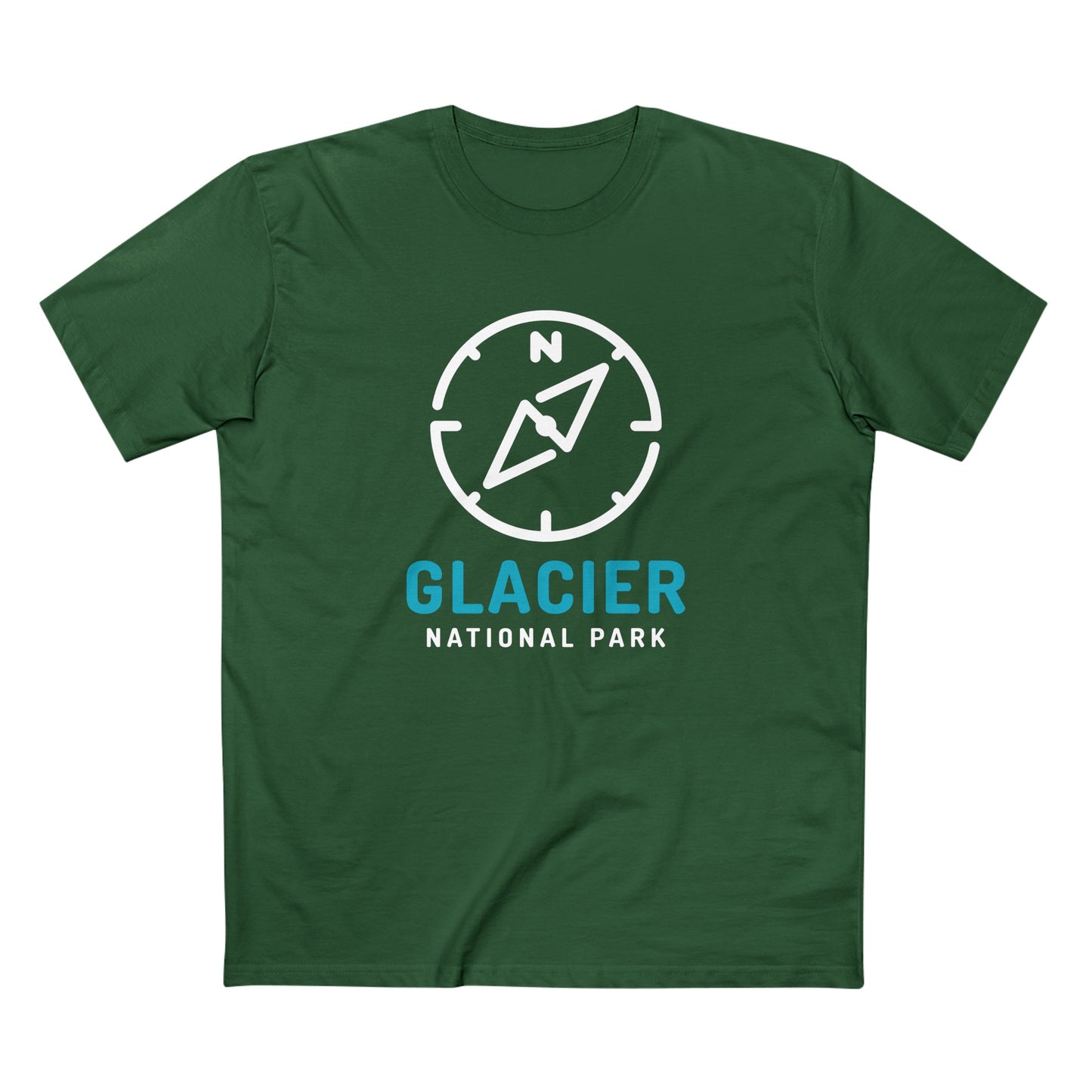 Glacier National Park T-Shirt Compass Design