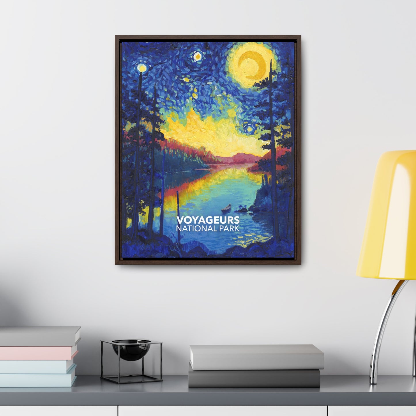 Voyageurs National Park Framed Canvas - The Starry Night