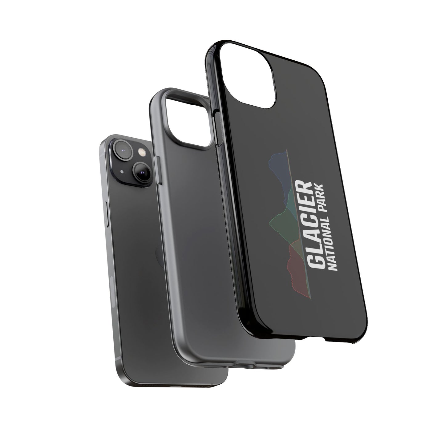 Glacier National Park Phone Case - Histogram Design