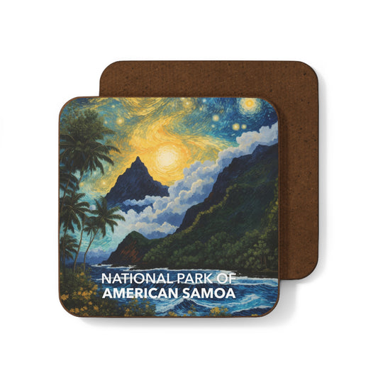National Park of American Samoa Coaster - The Starry Night