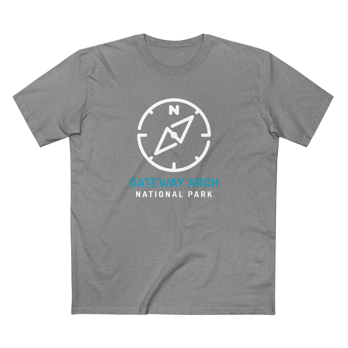 Gateway Arch National Park T-Shirt Compass Design