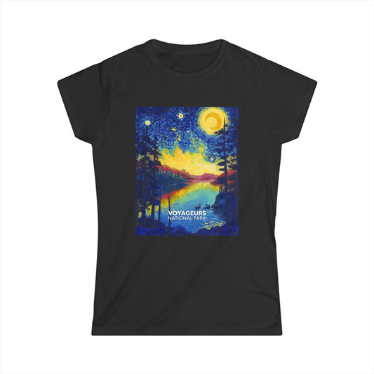 Voyageurs National Park T-Shirt - Women's Starry Night