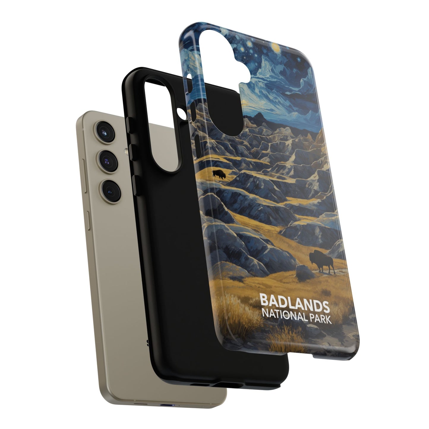 Badlands National Park Phone Case - Starry Night