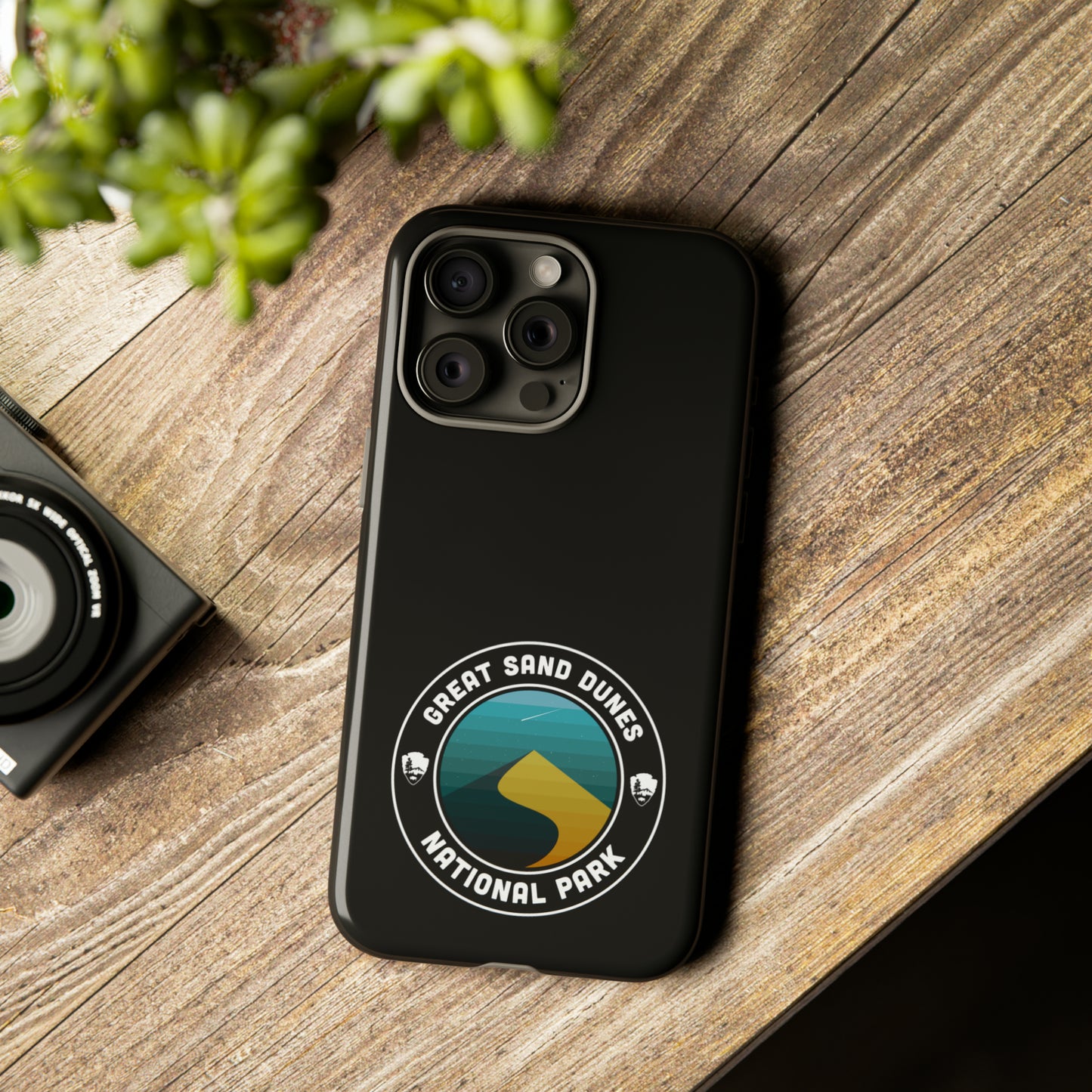 Great Sand Dunes National Park Phone Case - Round Emblem Design