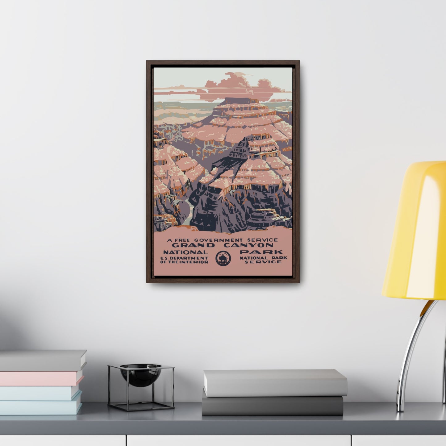 Grand Canyon National Park Framed Canvas - WPA Poster