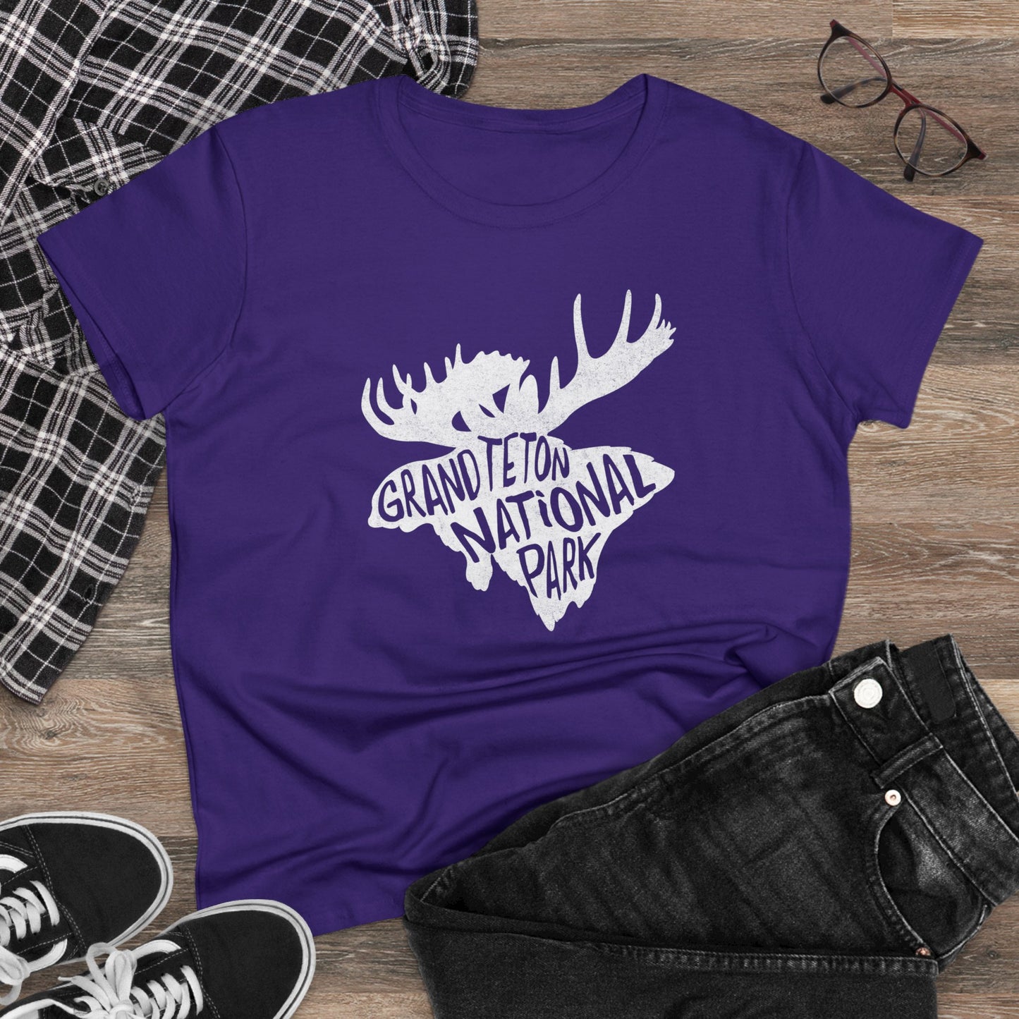 Grand Teton National Park Women's T-Shirt - Moose