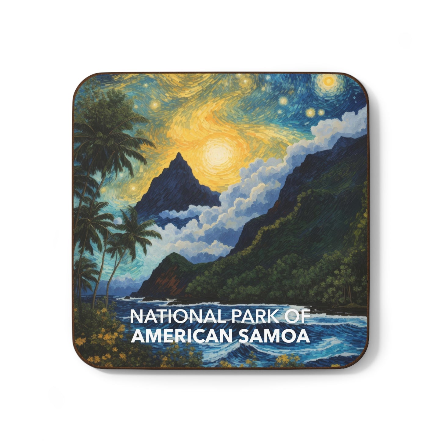 National Park of American Samoa Coaster - The Starry Night