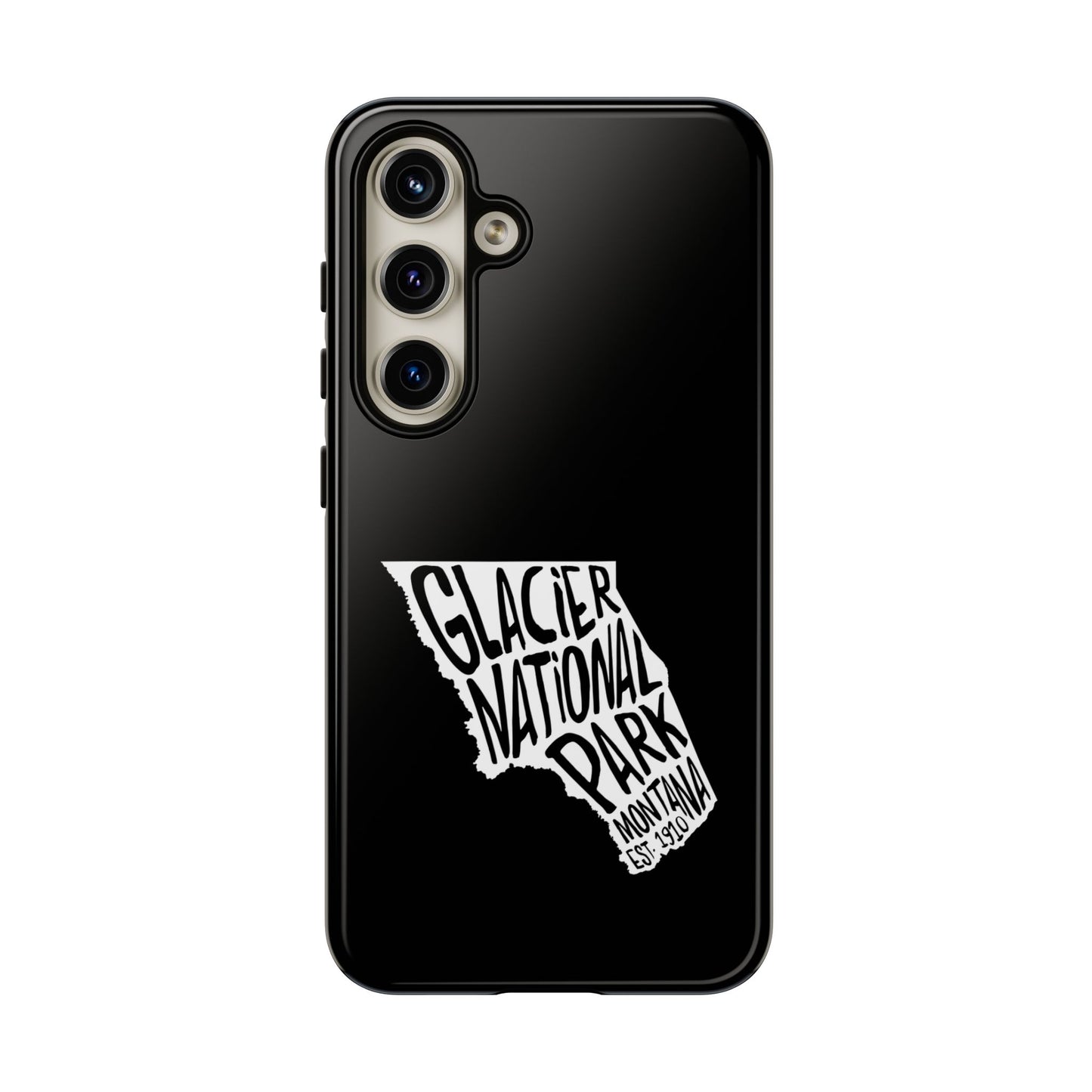 Glacier National Park Phone Case - Map Design