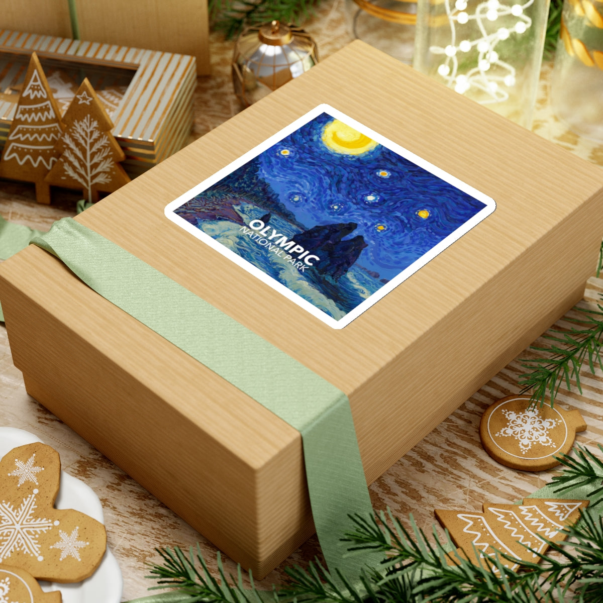 Olympic National Park Sticker - The Starry Night