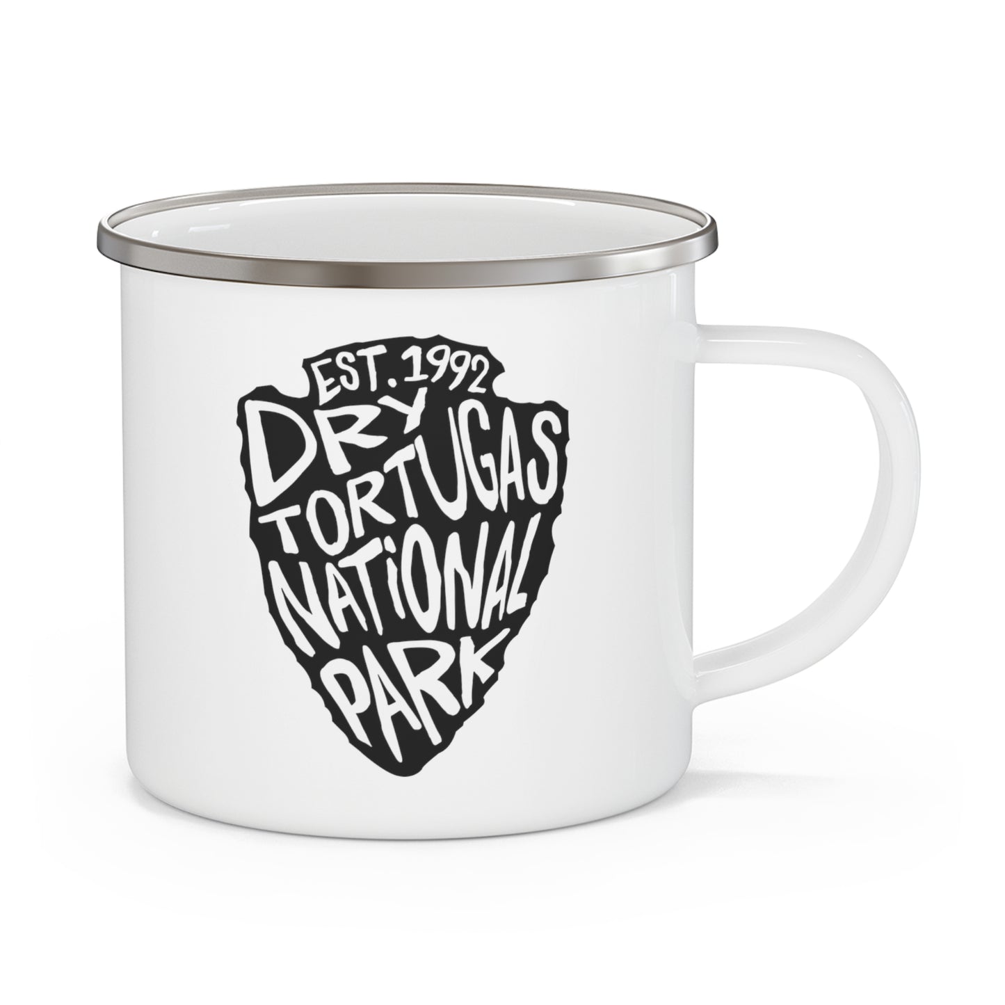 Dry Tortugas National Park Enamel Camping Mug - Arrowhead
