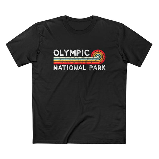 Olympic National Park T-Shirt - Vintage Stretched Sunrise