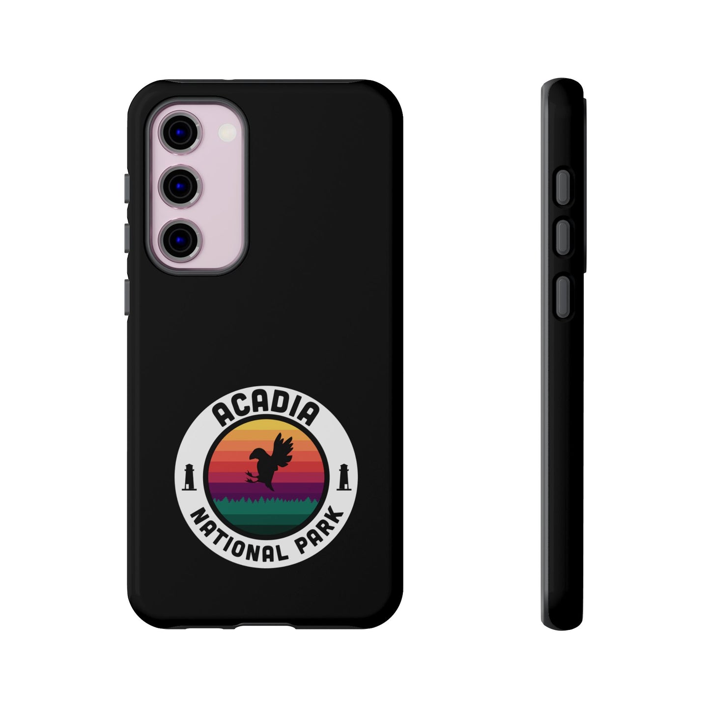 Acadia National Park Phone Case - Round Emblem Design