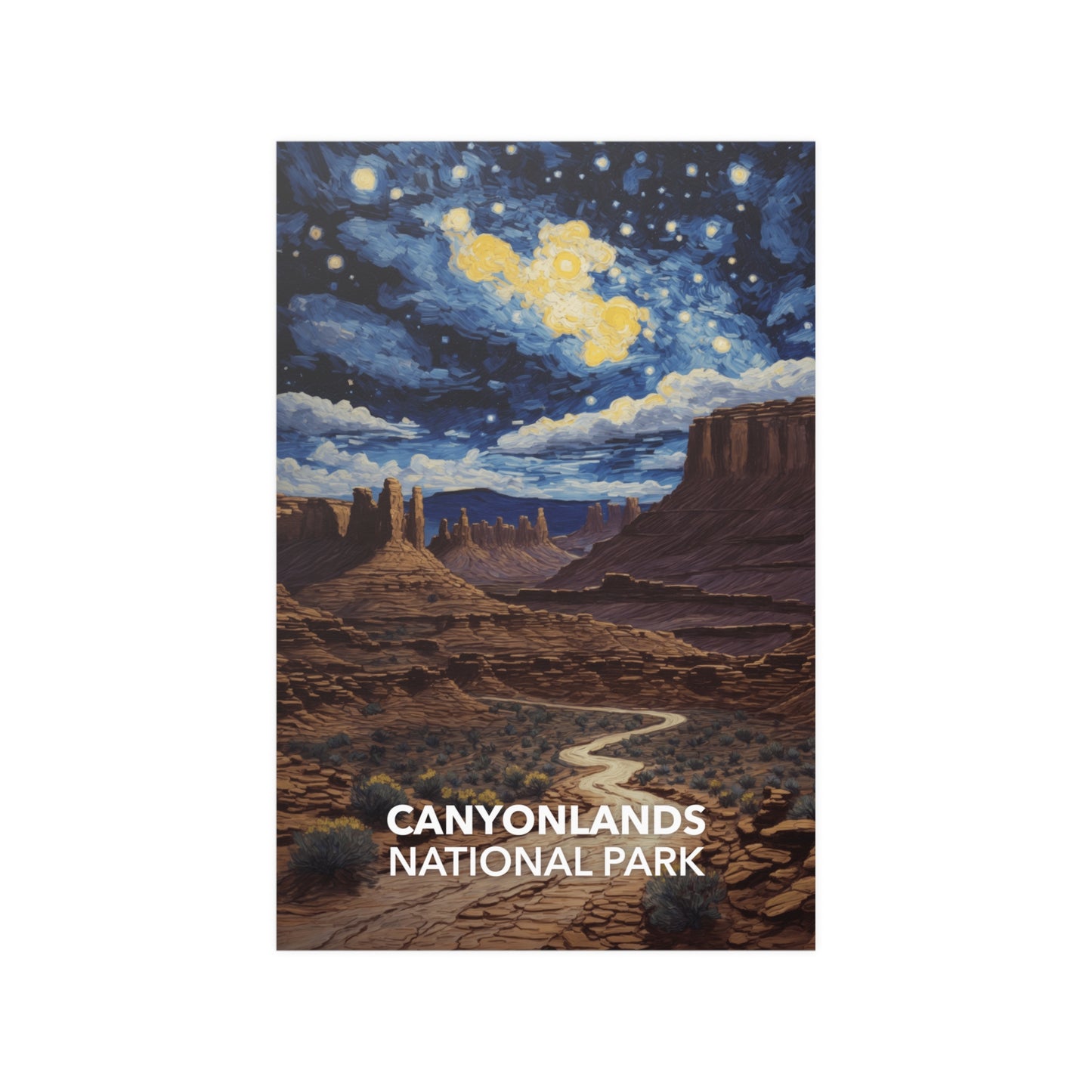 Canyonlands National Park Poster - Starry Night