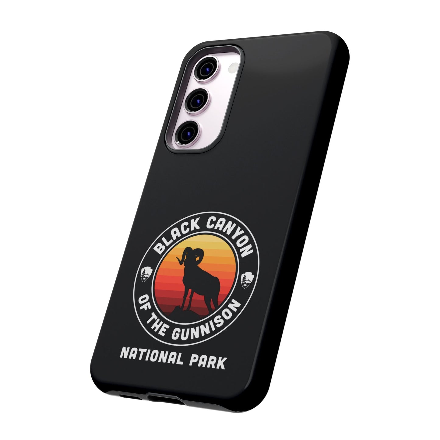 Black Canyon of the Gunnison National Park Phone Case - Round Emblem Design