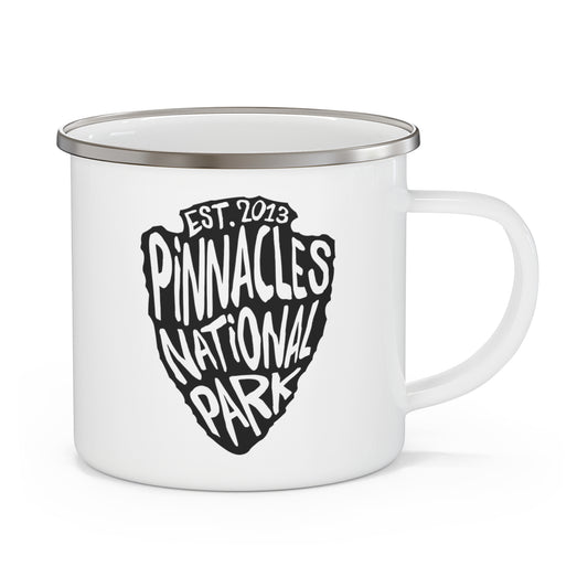 Pinnacles National Park Enamel Camping Mug - Arrowhead