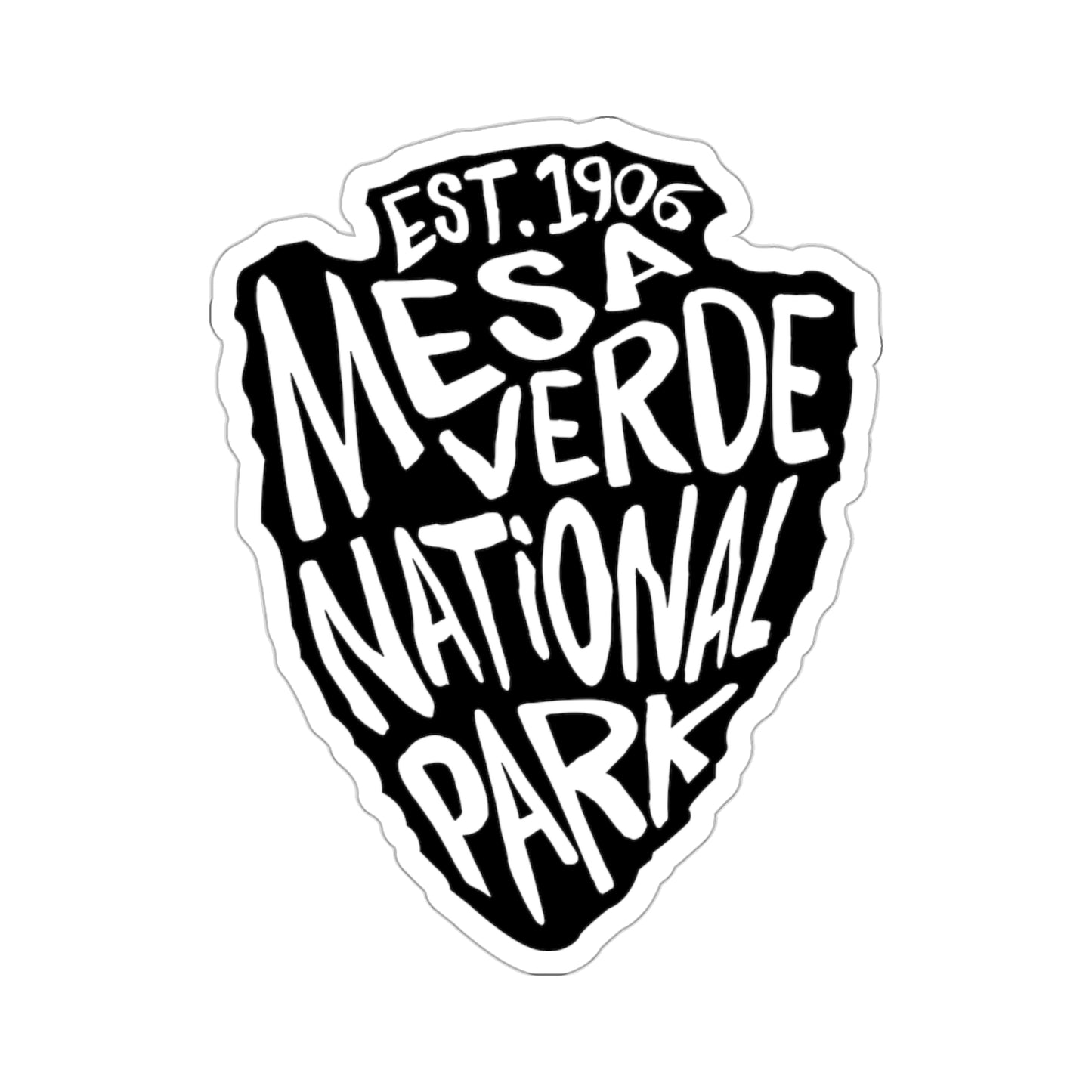 Mesa Verde National Park Sticker - Arrow Head Design