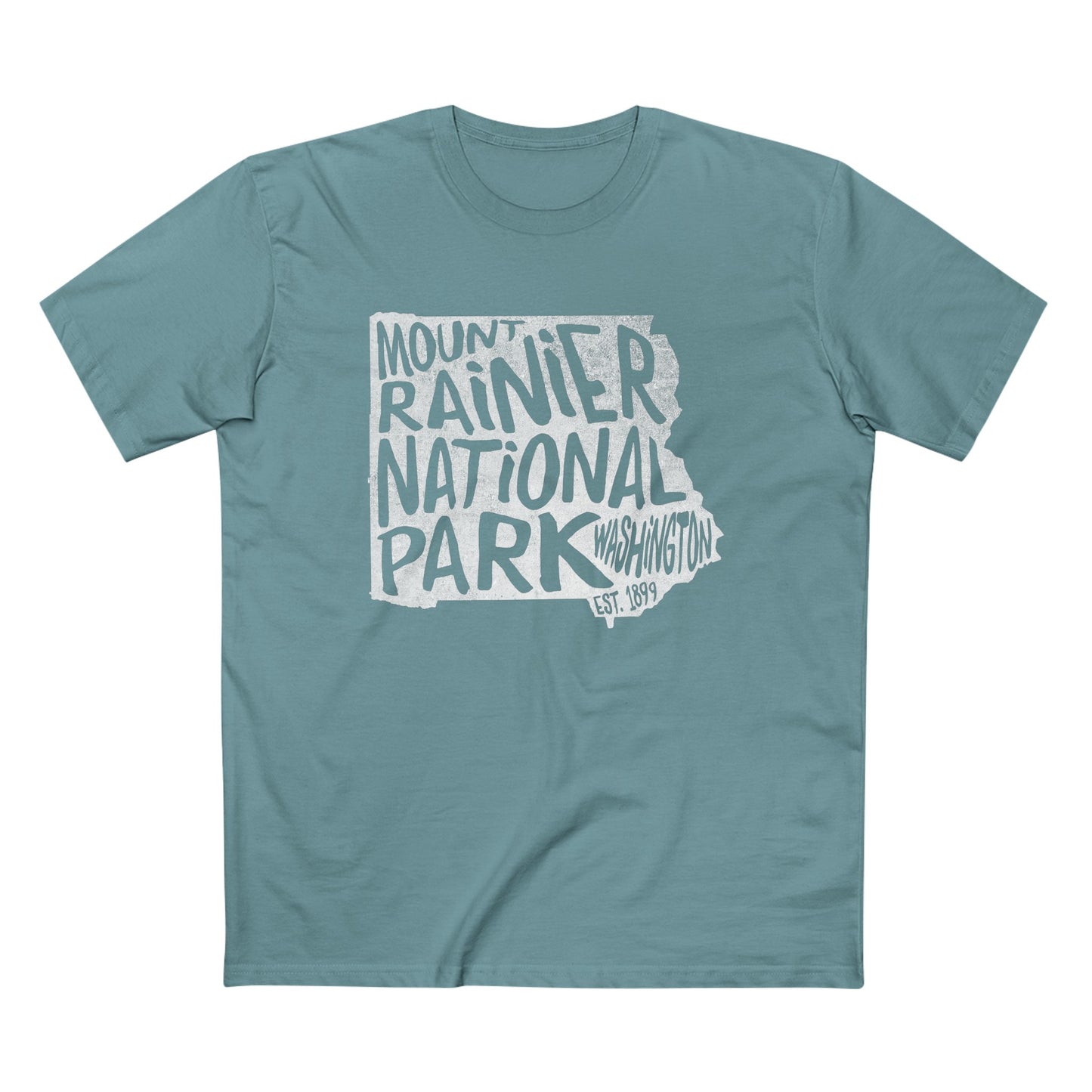 Mount Rainier National Park T-Shirt - Map