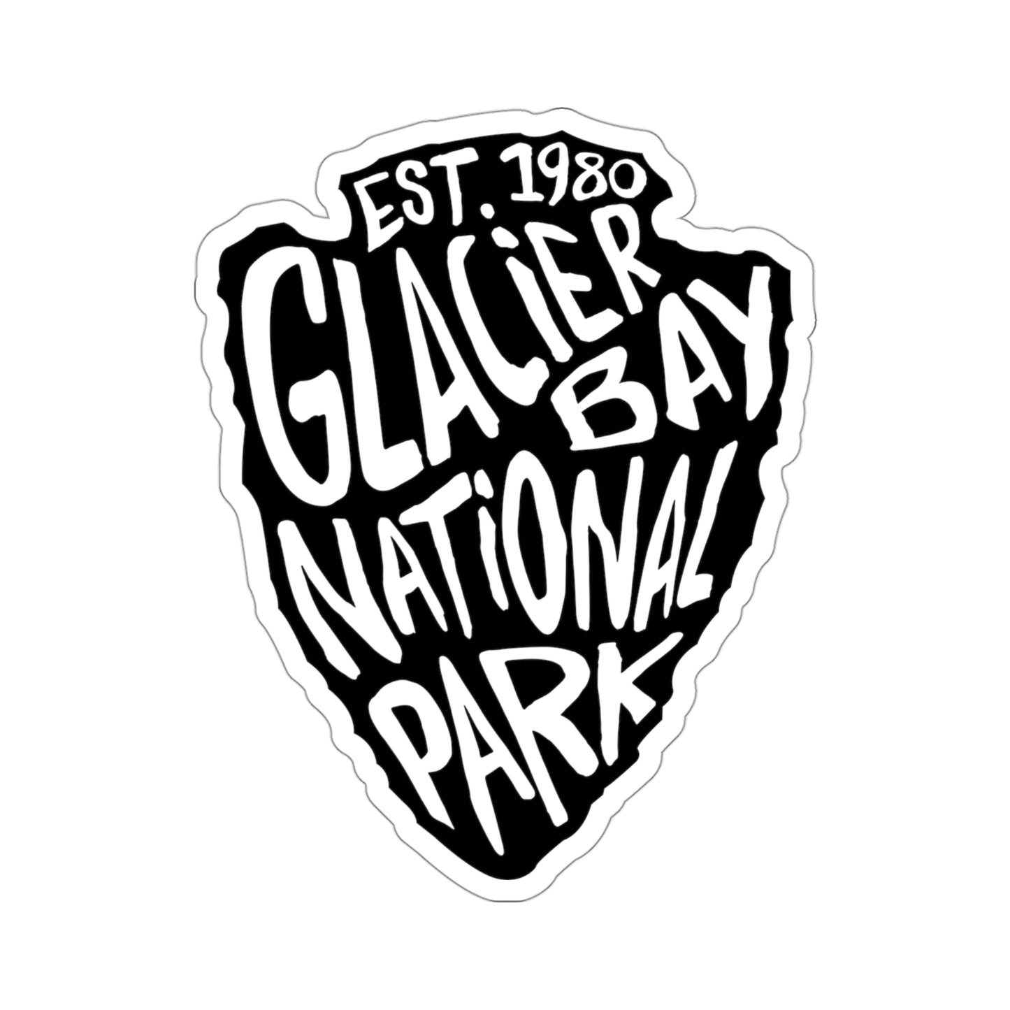 Glacier Bay National Park Sticker - Arrow Head Design