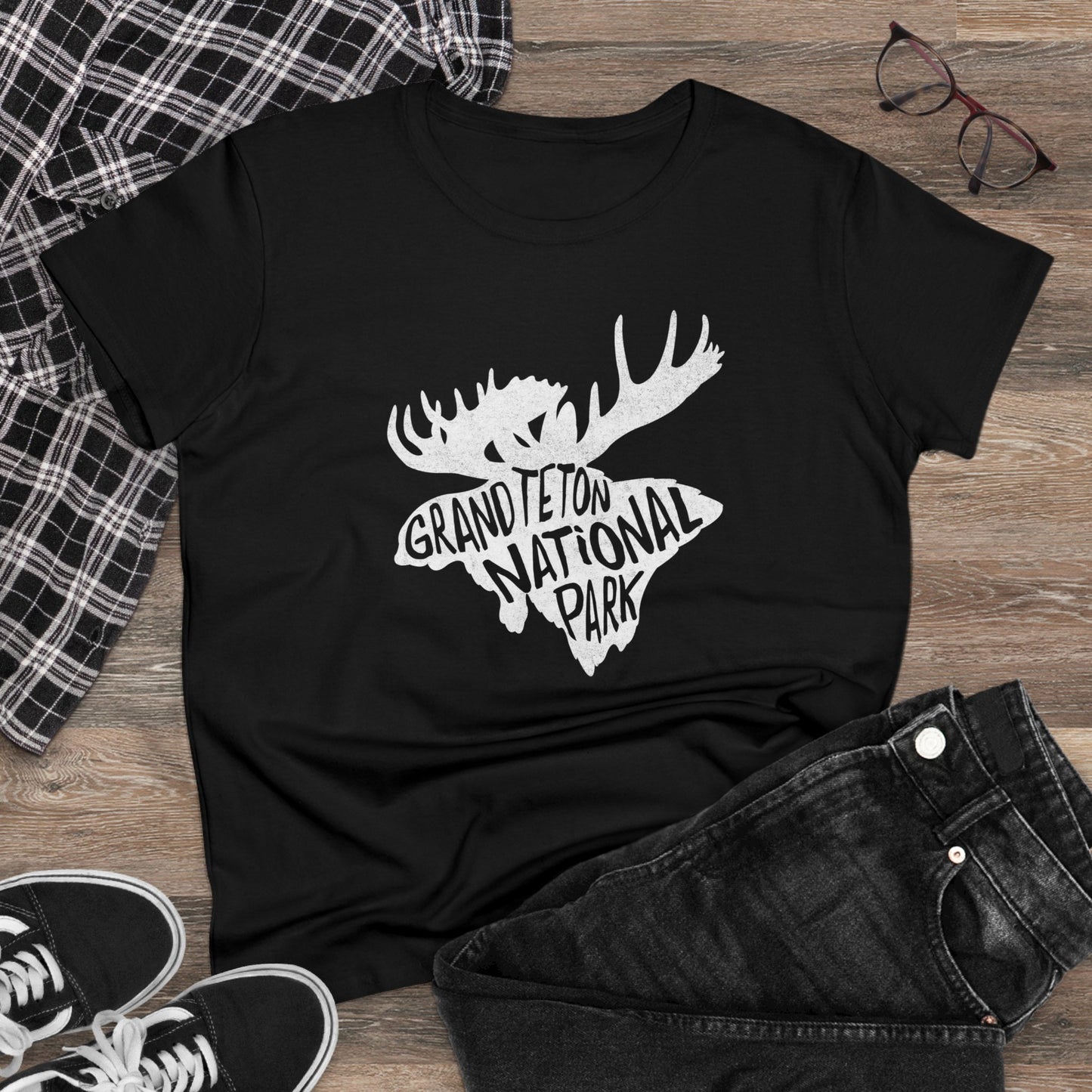 Grand Teton National Park Women's T-Shirt - Moose