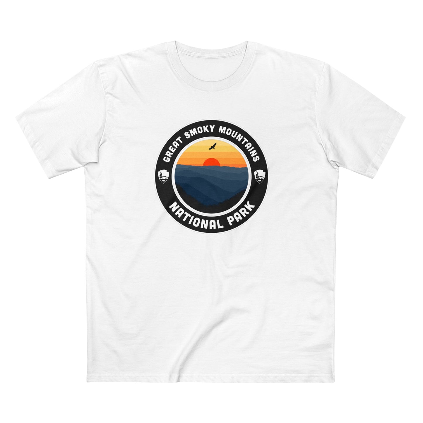 Great Smoky Mountains National Park T-Shirt - Round Badge Design
