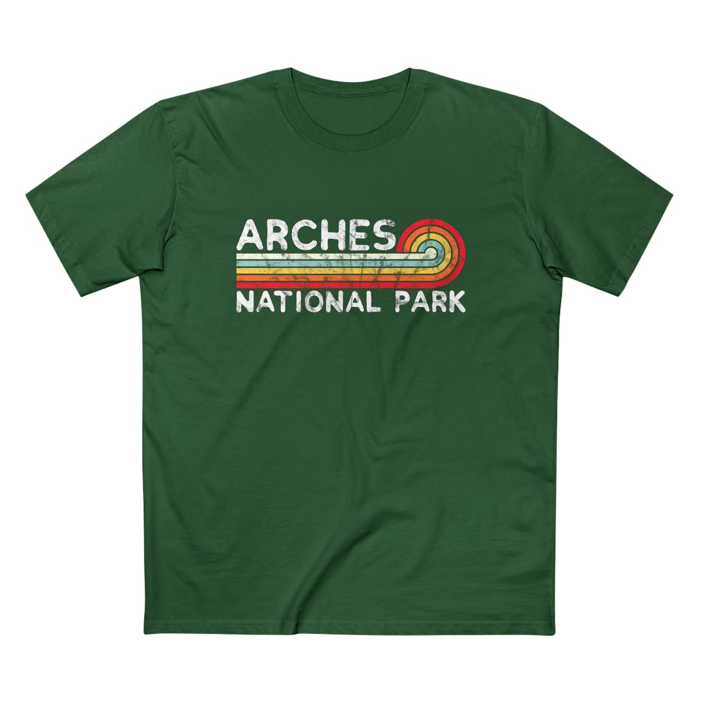 Arches National Park T-Shirt - Vintage Stretched Sunrise