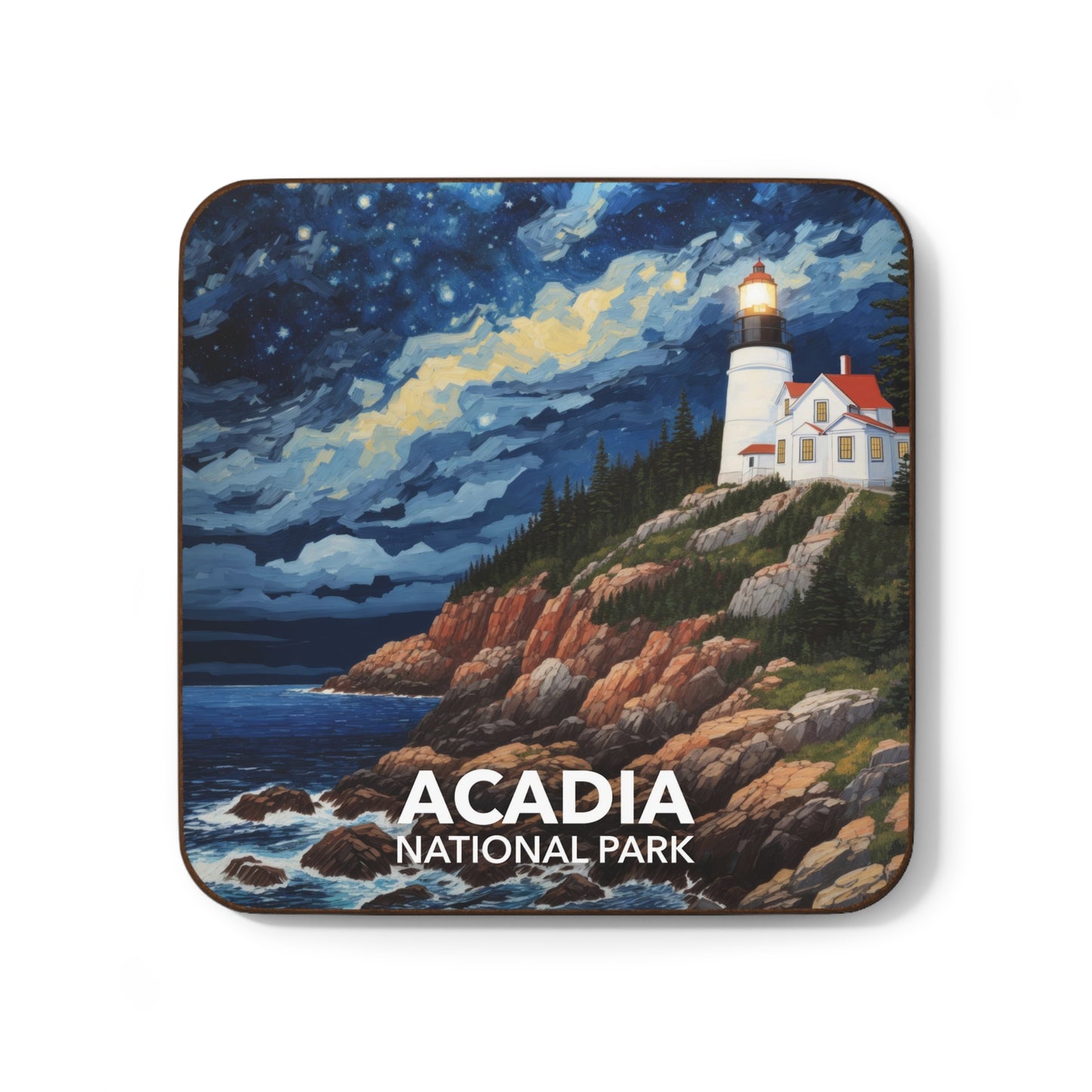 Acadia National Park Coaster - The Starry Night