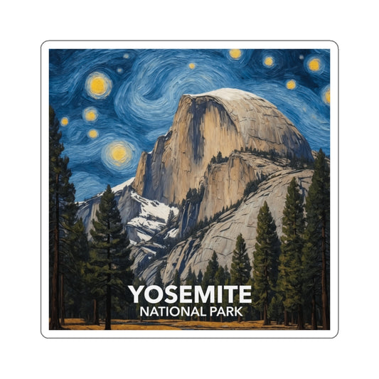Yosemite National Park Sticker - The Starry Night