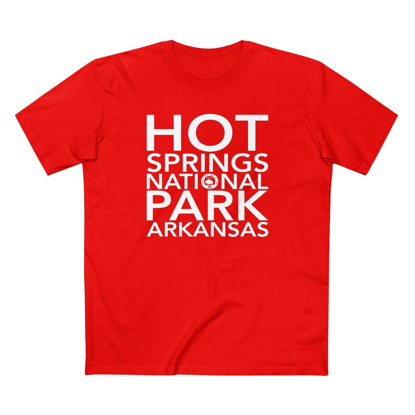 Hot Springs National Park T-Shirt Block Text