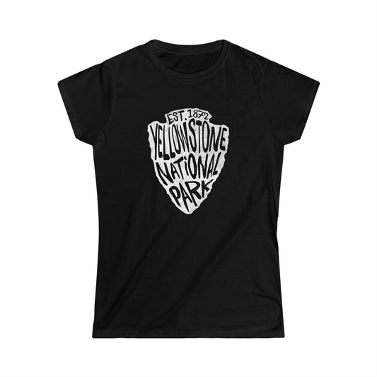 Yellowstone National Park Women's T-Shirt - Arrowhead Design