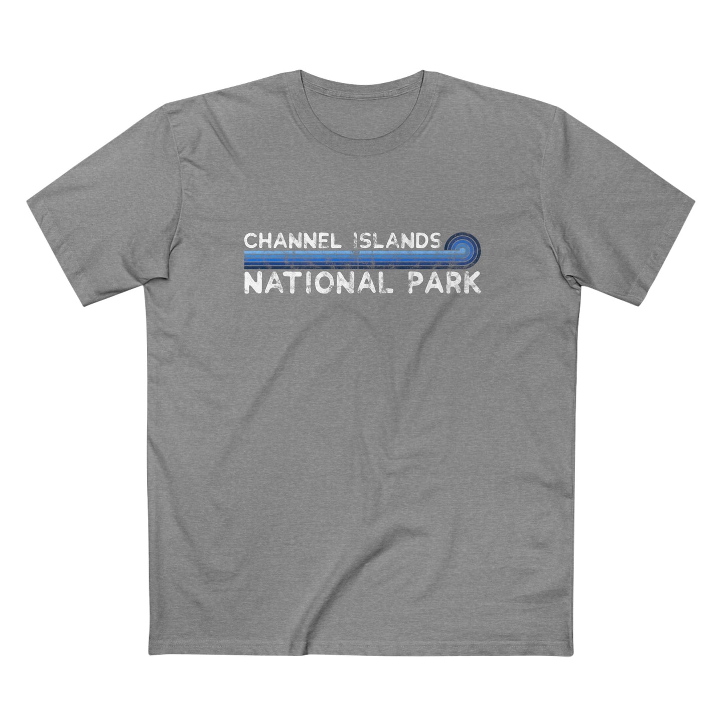 Channel Islands National Park T-Shirt - Blue Vintage Stretched Sunrise